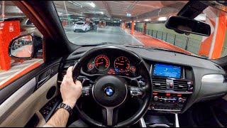 BMW X4 Night  POV Test Drive 444 Joe Black [upl. by Ahgiel]