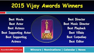 9th Vijay Awards Winners List [upl. by Otokam722]