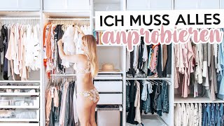 Ich PROBIERE ALLES aus meinem KLEIDERSCHRANK an 😳 Kleiderschrank ausmisten  Kleinstadtcoco [upl. by Conni]