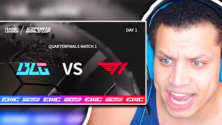 TYLER1 COSTREAMS BILIBILI GAMING VS T1  EWC 2024  QUARTERFINAL [upl. by Grimes669]