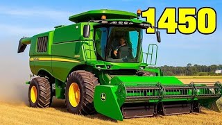 John Deere X9  1450 The BIGGEST Combine Harvester in Action [upl. by Loughlin]