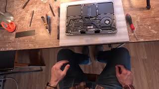 M1 MacBook Pro 2020 A2338 Full Display Replacement  Self Service Repair [upl. by Bollen]