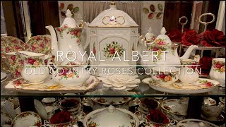 Royal Albert Old Country Roses China CollectionRoyal Albert ChinaRoyal Albert DinnerwareTea cups [upl. by Chow]