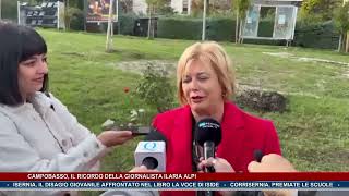 Campobasso il ricordo della giornalista Ilaria Alpi  Trsp  news del 71124 [upl. by Fu517]