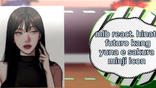 mlb react hinata futuro kang yuna é sakura minji icon 💕💖🥀🥀🌺💐🌸🌸💓💗🤗💞 parte 1 sakuhina narusasu [upl. by Ynnig]