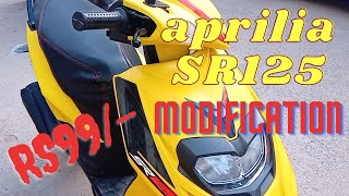 APRILIA SR125150  LED INDICATORS  MODIFICATION  Motostreet garage [upl. by Bliss130]