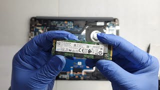 How To Install M2 SSD NVMe PCIe HP Notebook 14Q CS0017TU  Model RTL8723DE  Disassembly amp Assembly [upl. by Chyou240]