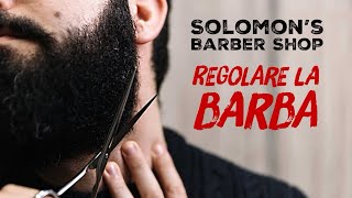 Regolare la barba  Solomon’s Barber Shop [upl. by Cyler520]