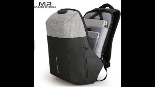 MOCHILA ANTIRROBO USB MARK RYDEN SEGURO COMBINACION [upl. by Baudoin396]