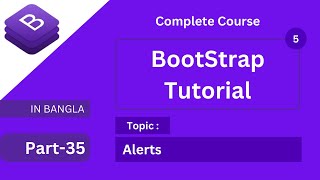 alert in bootstrap 5 tutorial in bangla  how to create alerts  bootstrap full course bangla [upl. by Anahs]