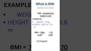 What is BMI Easiest way to calculate BMI nutritionfitnessviralviralshortstrendingshortvideo [upl. by Leizar521]