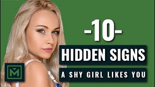 How to Tell if a SHY GIRL Likes You  10 HIDDEN but Obvious Signs She WANTS You [upl. by Dolph636]