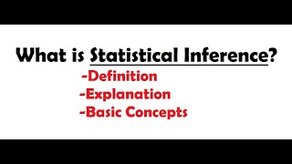 What is Statistical Inference with Examples  Introduction to Statistical Inference [upl. by Kiyoshi167]