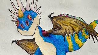 Drawing Stormfly from How To Train Your Dragon [upl. by Naic948]