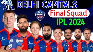 IPL 2024  Delhi Capitals Full amp Final Squad  Delhi Capitals Final Squad IPL 2024  IPL 2024 Delhi [upl. by Forsyth]