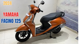 2024 New Yamaha Fascino 125 Copper Color Detailed Review With On Road Price Features Mileage [upl. by Laroc]