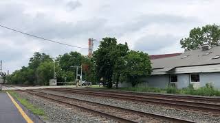 Csx 3194 Leads Csx Q020 With A Horn Show On A RS5T Horn  Fairport NY [upl. by Eeleak]