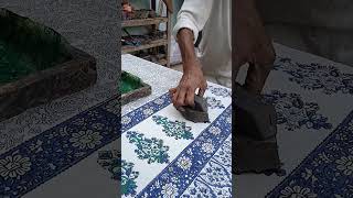 Block Printing on fabric  Easy DIY Block Printing Wooden Blocks [upl. by Florida]