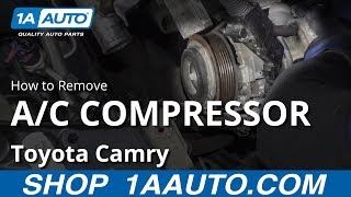 How to Remove AC Compressor 1117 Toyota Camry [upl. by Pryce847]