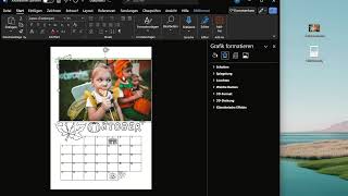 Bastelkalender Kinder Bilddateien in Word oder Pages einfügen [upl. by Gross]