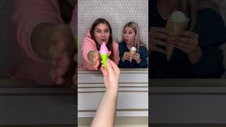 Choose blue ice cream challenge 😂 Why didnt she get gummy dessert 🙄 shorts Best video by Hmelkofm [upl. by Hebner]