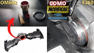 Tubo de admisión Adaptador de aluminio Cómo quitar caudalímetros Medidores OM642 MercedesBenz [upl. by Barbara]