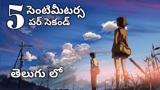 5cm per second full movie in telugu dubbed  anime otakus telugu [upl. by Verdie]