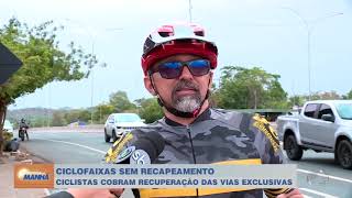 Ciclistas cobram recuperação de ciclofaixas na avenida João XXIII [upl. by Ordisi]