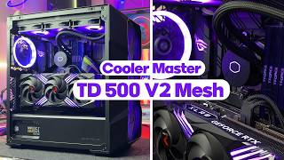 BUILDING A GAMING PC IN THE COOLER MASTER TD500 V2 MESH  Ray Tech Studio gamingpc [upl. by Erskine]