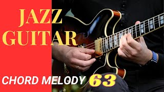 Jazz Guitar Chord Melody Tutorial Dominant 7th sus4 [upl. by Libnah]