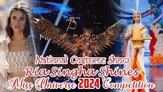 Miss India  The 73rd Miss Universe 2024 Competition  National Costume Show  Ria Singha Shines [upl. by Ruhtra]