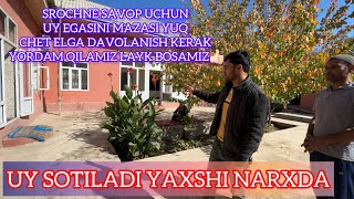 UY SOTILADI SROCHNI UY EGASI DAVOLANISH KERAK YAXSH UY YAXSH NARXDA 👍🏻 [upl. by Hurlee]