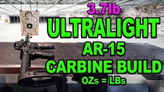 ULTRALIGHT 5 56 AR CARBINE BUILD part 1 [upl. by Stephanus]