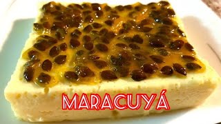 BABARÚA de MARACUYÁ súper fácil y deliciosa en LICUADORA NO necesita HORNO [upl. by Basham89]