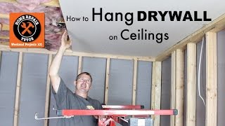 How to Hang Drywall Ceilings  by Home Repair Tutor [upl. by Banebrudge418]