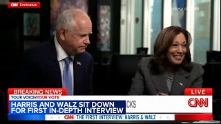 Harris and Walz sit down for 1st indepth interview [upl. by Alayne885]