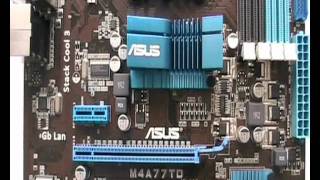 Motherboard Asus M4A77TD [upl. by Atcele]