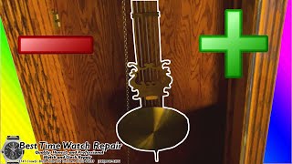 Pendulum Accuracy Daily Rate Speed UpSlow Down Adjustments For Grandfather Clocks [upl. by Hughie]