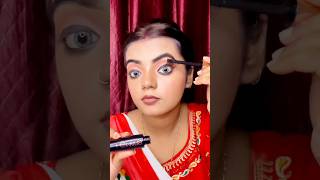 Traditional Bengali makeup look  Durga Puja makeup tutorial 😳🪷durgapuja navratri festival yt [upl. by Swenson928]