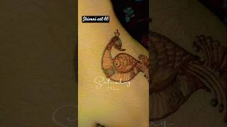 Peacock 🦚 design unique 👌 viralvideo shortvideos mehandi shivaniart65 [upl. by Erimahs]