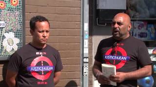 Jean Charles de Menezes Family hold 10year memorial service outside Stockwell tube station [upl. by Harley]