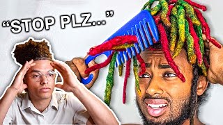 Reacting To People Combing Out Dreadlocks [upl. by Tabib850]