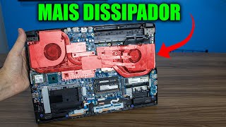 INSTALEI MAIS DISSIPADORES DENTRO DO NOTEBOOK ISSO DÁ CERTO [upl. by Aihsilat]