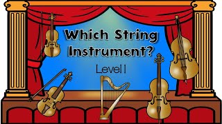 String Instruments Listening Game Level 1  Elementary Music String Family Game [upl. by Enerod]