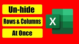 How To Show Or Unhide Multiple Rows And Columns At Once In Excel [upl. by Nidnarb]