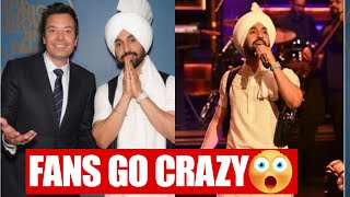 Diljit Dosanjh Jimmy Fallon Show Performance Outfit 😱  Fans go Crazy [upl. by Aral706]