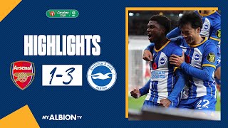 EFL Cup Highlights Arsenal 1 Albion 3 [upl. by Babbie]