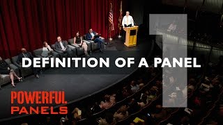 How to Moderate a Panel Discussion Definition of a Panel Video 1 4mins [upl. by Tnahs61]