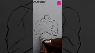 Use this technique when youre drawing this pose drawingtutorial subscribe [upl. by Attemaj101]