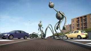 Beelden aan Zee 3D animatie Boulevard Scheveningen [upl. by Mayhs]